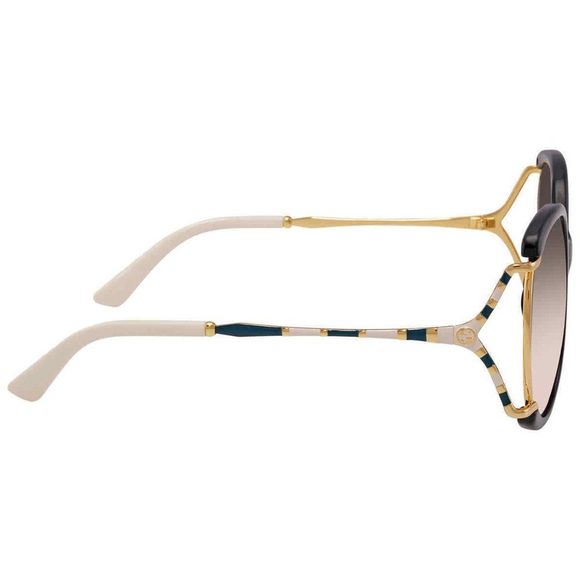 NEW Gucci Grey and Gold Butterfly Women's Sunglasses - Picture 3 of 4